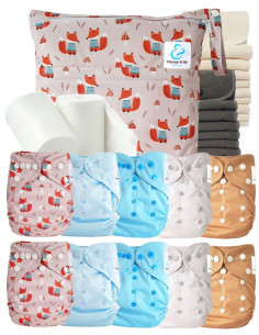 comment régler une couche lavable évolutive à la taille de bébé