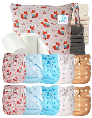 comment régler une couche lavable évolutive à la taille de bébé