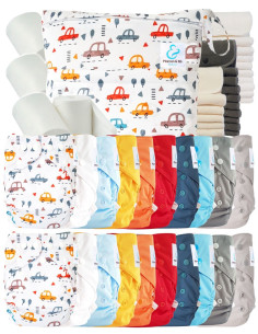 comment régler une couche lavable évolutive à la taille de bébé