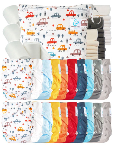 comment régler une couche lavable évolutive à la taille de bébé