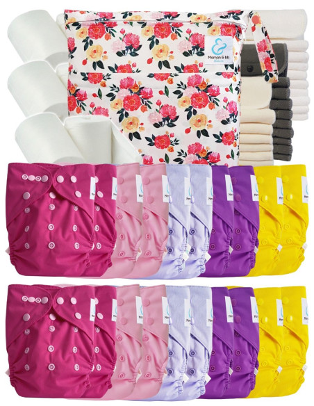 comment régler une couche lavable évolutive à la taille de bébé