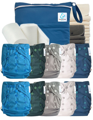 comment régler une couche lavable évolutive à la taille de bébé