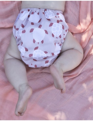 Couche Lavable Tout en deux TE2 avec système évolutif motif Turtle