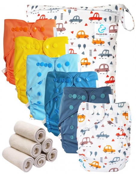 Pack Essentiel de couches lavables TE2