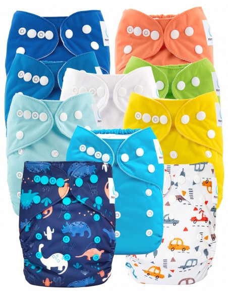 Large set of evolutive washable layers + inserts girl tones