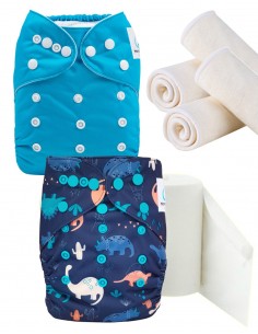Pack Discovery pocket diapers Insert and Protective Sails, Opt for Zero Dechet Gesture