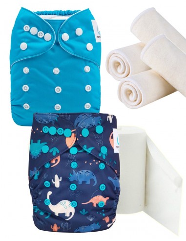 Pack Découverte couches lavables te1 insert et voiles de protection, optez pour le geste zero dechet