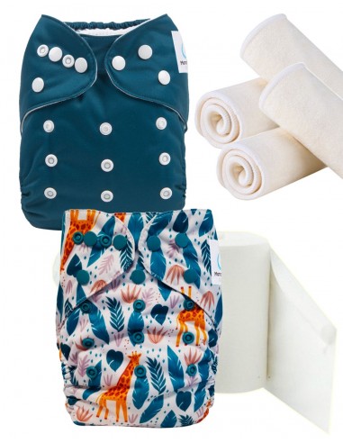 Pack Découverte couches lavables te1 insert et voiles de protection, optez pour le geste zero dechet