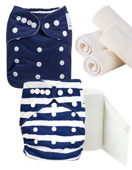 Pack Découverte couches lavables te1 insert et voiles de protection, optez pour le geste zero dechet