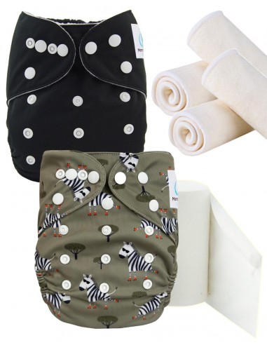 Pack Discovery pocket diapers Insert and Protective Sails, Opt for Zero Dechet Gesture
