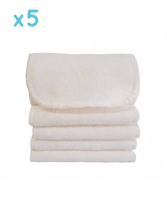 Set of 5 microfiber inserts for scalable washable layers Mom and baby nature