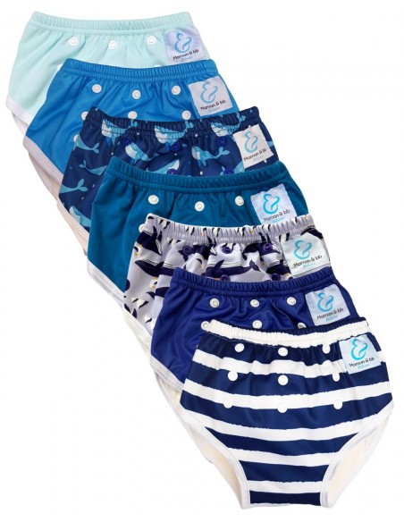 Culotte d'apprentissage à la propreté taille évolutive bambou