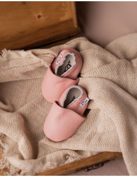 Zapatilla de bebé de cuero suave - DADBAR