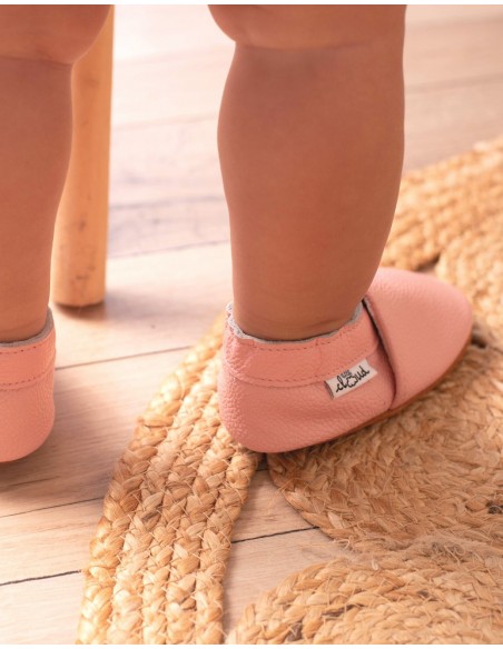 Weiches Leder-Baby-Slipper - Dadbar