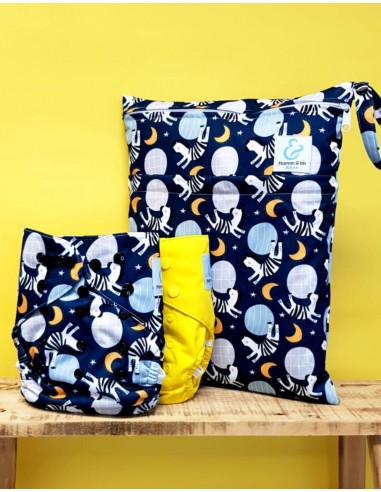 Sac à couches lavables étanche pour ranger et transporter les couches lavables