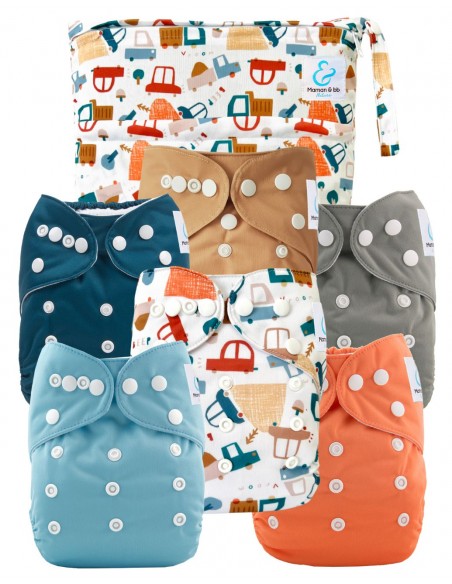 Kit de lancement couches lavables - l'essentiel pour se lancer dans une démarche saine pour bébé et la planète