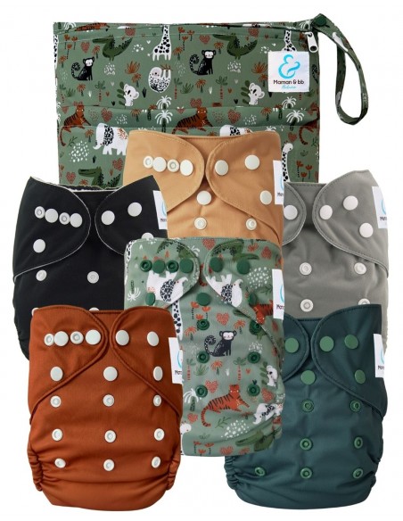Kit de lancement couches lavables - l'essentiel pour se lancer dans une démarche saine pour bébé et la planète