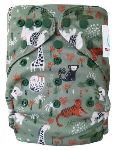 Baby washable layer while in a jungle pattern