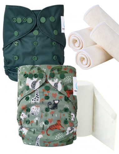 Pack Discovery Washable Layers Te1 Insert and Protective Sails, Opt for Zero Dechet Gesture
