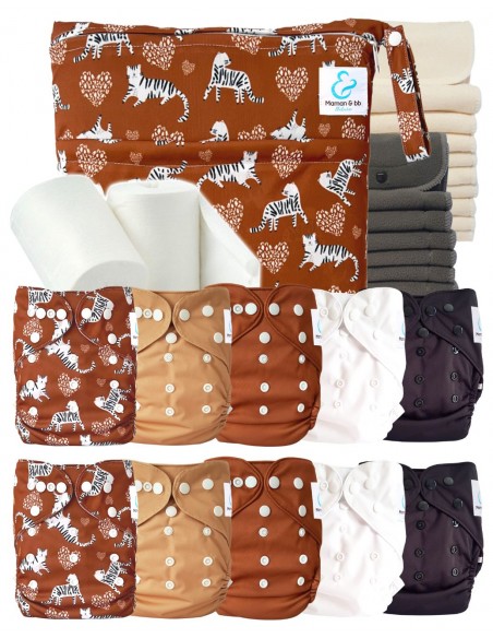 Pack complet couches lavables TE2 motif Trucks