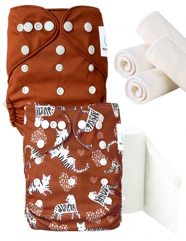 Pack découverte, pack d'essai, kit de démarrage en couches lavables TE2