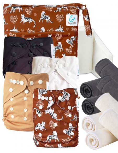 Kit Dessai Washable Layers Start And Go Te2 with Bamboo Inserts