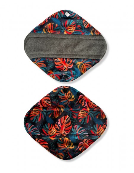 Serviettes hygiéniques lavables en bambou charcoal