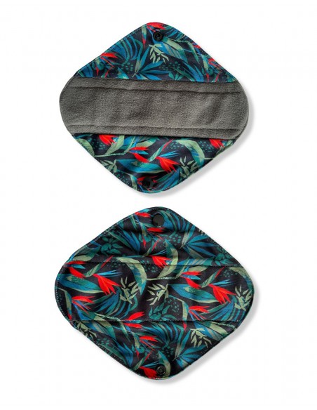 Serviettes hygiéniques lavables en bambou charcoal