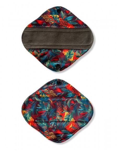 Serviettes hygiéniques lavables en bambou charcoal