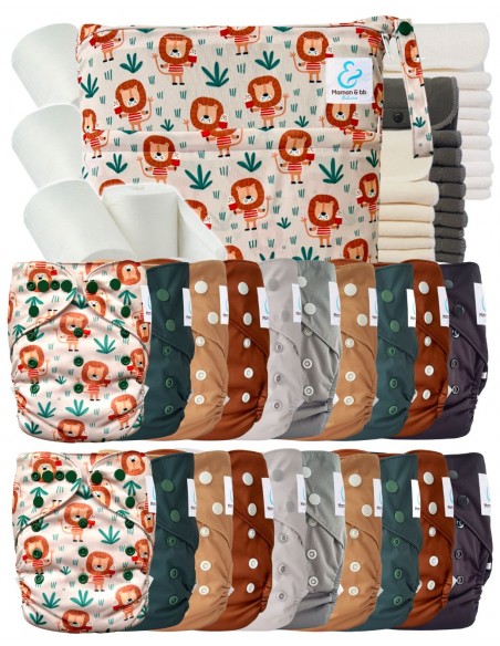 couches lavables bébé réutilisables et évolutives