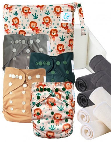 Kit de'essai couches lavables Start and Go TE2 Avec inserts en bambou