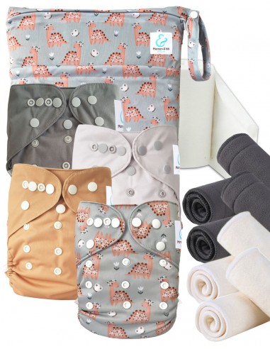 Kit d'essai couches lavables Start and Go TE2 Avec inserts en bambou