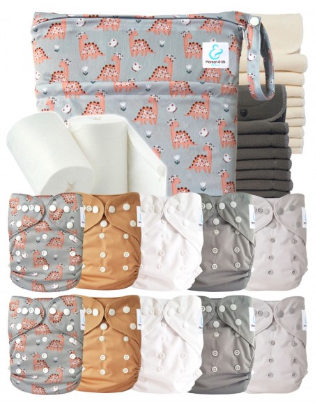Complete Pack diapers Cover diaper Motif Trucks