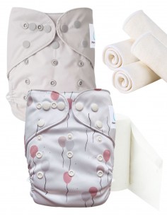 Pack Discovery Capas lavables Te1 Inserte y velas protectoras, opta por gesto de dechet cero