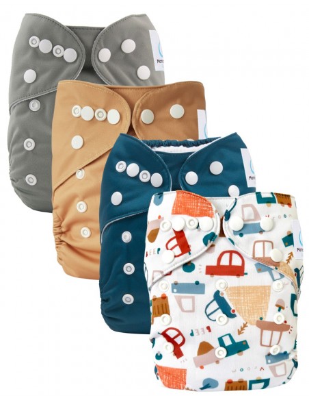 Couches lavables Te1 évolutives de la naissance à la propreté