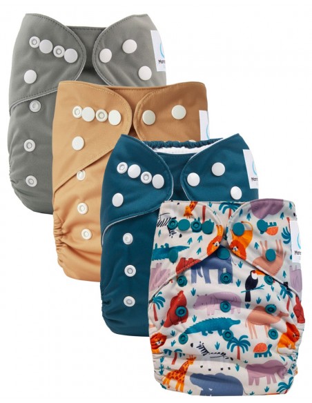 Couches lavables Te1 évolutives de la naissance à la propreté