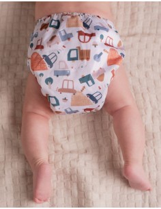 Couche Lavable pour bébé Tout en deux TE2 avec système évolutif 2