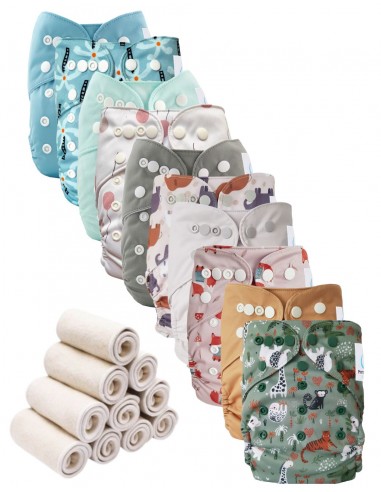 Lot of 10 washable layers TE1 scalable and inserts