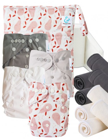 Kit de'essai couches lavables Start and Go TE2 Avec inserts en bambou