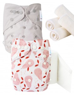 Pack découverte, pack d'essai, kit de démarrage en couches lavables TE2