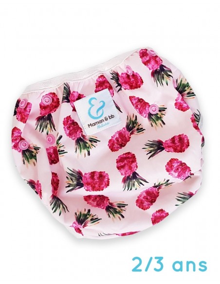 Couche maillot de bain lavable et réutilisable pour bébé