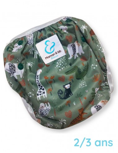 Couche maillot de bain lavable et réutilisable pour bébé