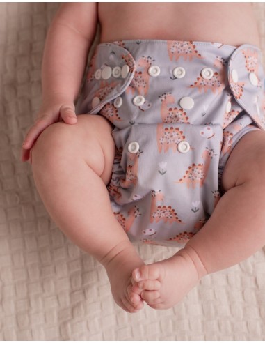 Baby washable layer while patterns small trucks