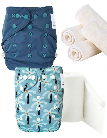 Pack découverte, pack d'essai, kit de démarrage en couches lavables TE2