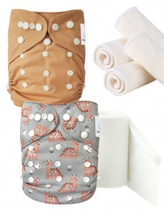 Pack découverte, pack d'essai, kit de démarrage en couches lavables TE2