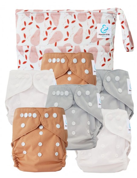 Pack Essentiel de couches lavables TE2 Sensitive