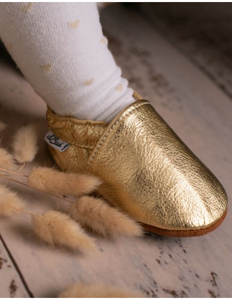 Soft Leather Baby Slipper - Cité d'Or