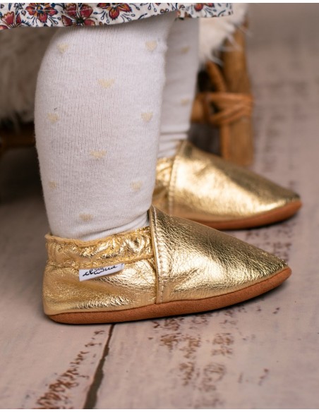 Soft Leather Baby Slipper - Cité d'Or