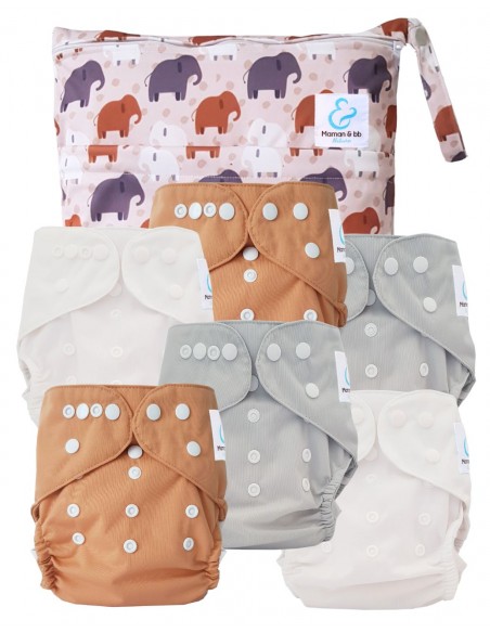 Pack Essentiel de couches lavables TE2 Sensitive