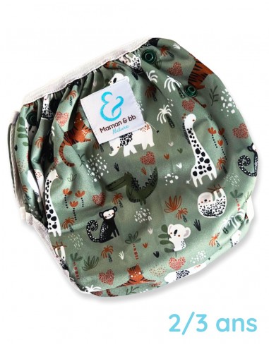Couche maillot de bain lavable et réutilisable pour bébé